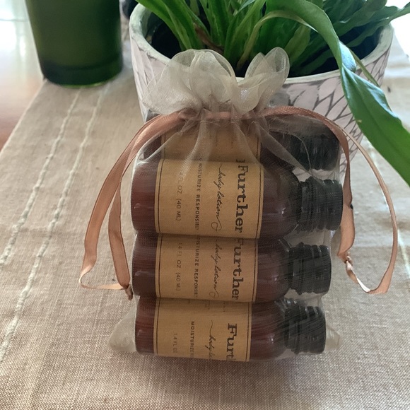 FURTHER Body Lotion Lot of 7 travel size bottles bergamot, olive oil, grasses - Picture 7 of 7